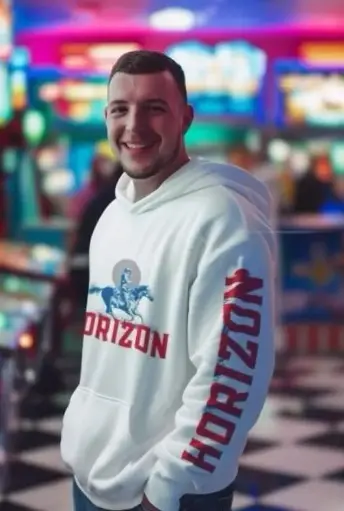 Hoodie blanc pour homme